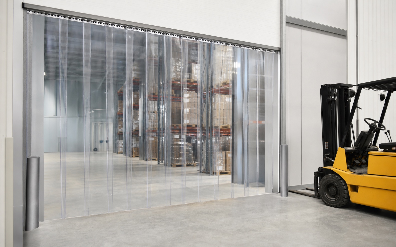 PVC strip curtain used for warehouse separation